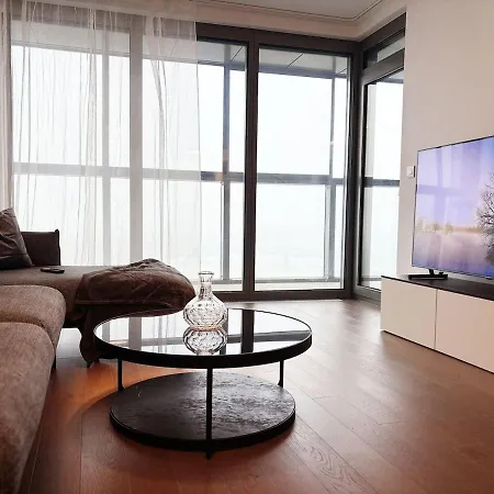 Appartement Skyluxe Loft Eurovea Tower Free Parking Bratislava